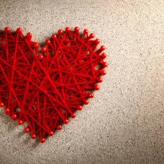 Heart thread wallpaper