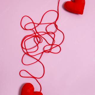 Heart thread wallpaper