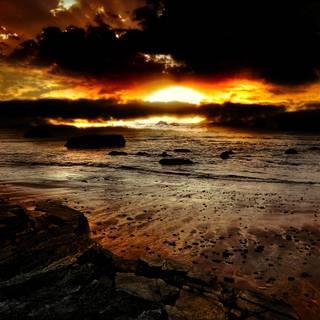 Spring sunsets laptop wallpaper