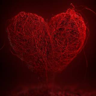 Heart thread wallpaper