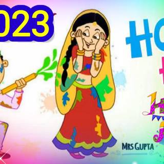 Happy Holi 2023 wishes wallpaper