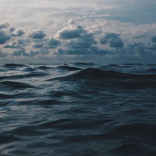 Dark blue ocean wallpaper