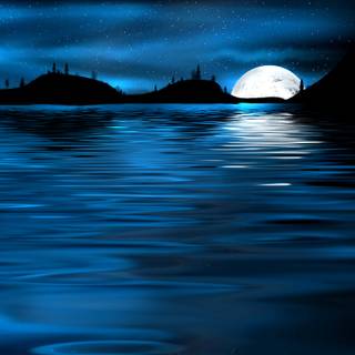 Dark blue ocean wallpaper