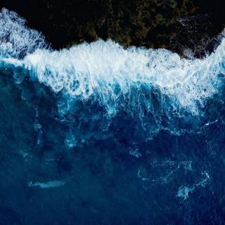 Dark blue ocean wallpaper