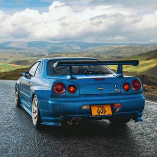 GTR R34 phone wallpaper