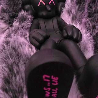 Kaws teddy bear wallpaper