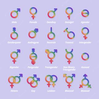 Genderfluid and demigirl wallpaper