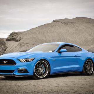 Mustang blue wallpaper