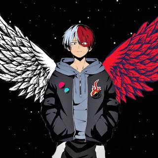 Half angel wallpaper