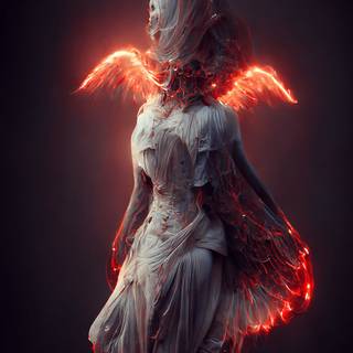 Half angel wallpaper