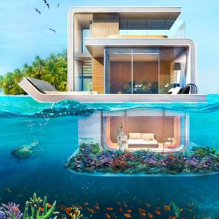 Villa house wallpaper