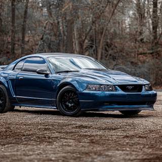Mustang blue wallpaper