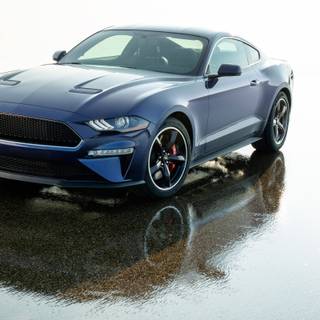 Mustang blue wallpaper