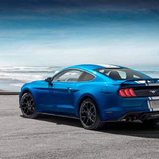 Mustang blue wallpaper
