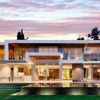 Villa house wallpaper