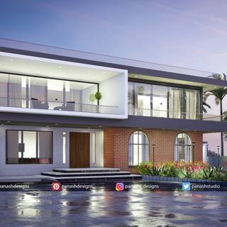 Villa house wallpaper