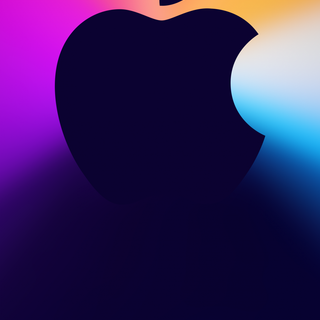 iPhone logo colored wallpaper