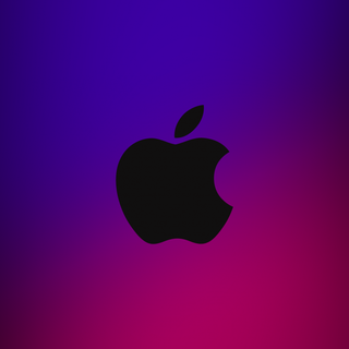 iPhone logo colored wallpaper