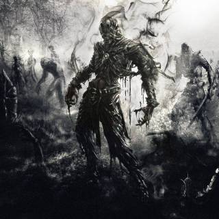 Desktop zombie art wallpaper