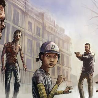 Desktop zombie art wallpaper