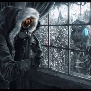 Desktop zombie art wallpaper