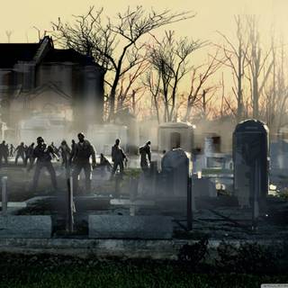 Desktop zombie art wallpaper