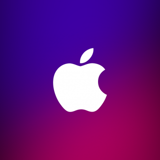 iPhone logo colored wallpaper