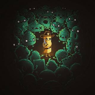 Desktop zombie art wallpaper