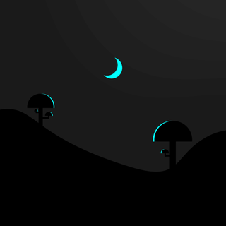 Dark minimalist iPad wallpaper