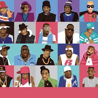 Famous rappers aesthetic wallpaper