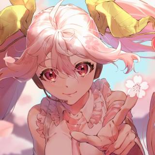 Sakura Hatsune Miku wallpaper