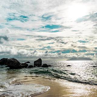 Beach shore wallpaper