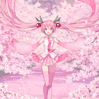 Sakura Hatsune Miku wallpaper