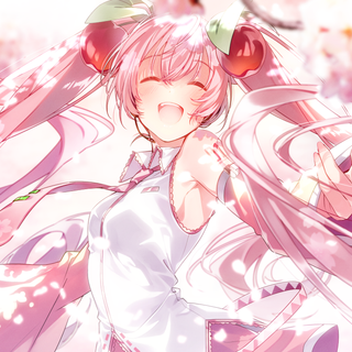 Sakura Hatsune Miku wallpaper