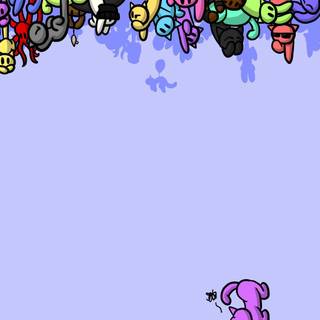 Aesthetic cartoon PC wallpaper