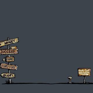 Aesthetic cartoon PC wallpaper