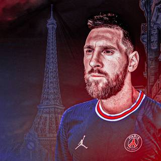 Lionel Messi aesthetic laptop PSG wallpaper