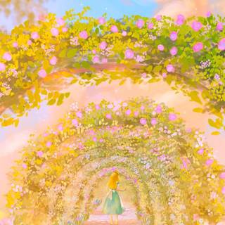 Disney aesthetic spring wallpaper