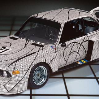 Pixel art car wallpaper