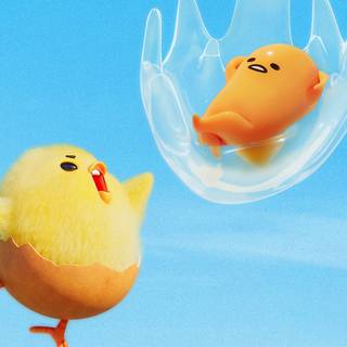 Shakipiyo and Gudetama wallpaper