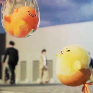 Shakipiyo and Gudetama wallpaper