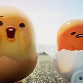 Shakipiyo and Gudetama wallpaper