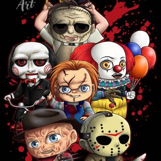 Kawaii horror wallpaper