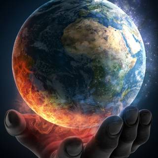 Destroyed Earth wallpaper