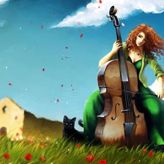 Violoncello wallpaper