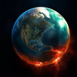 Destroyed Earth wallpaper