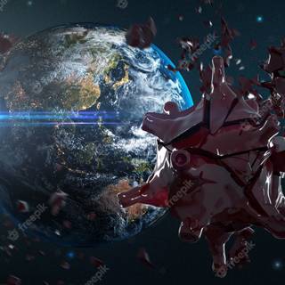 Destroyed Earth wallpaper