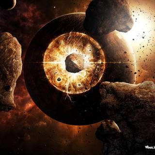 Destroyed Earth wallpaper