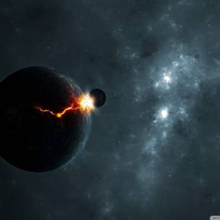 Destroyed Earth wallpaper