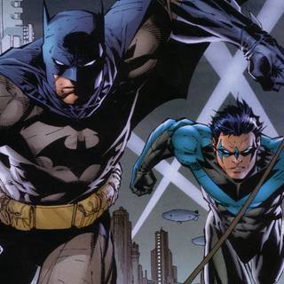 Batman and Nightwing wallpaper
